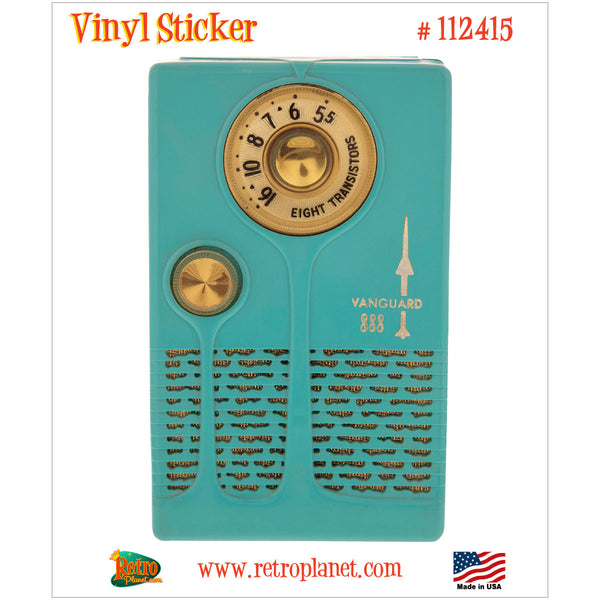 Vanguard 888 Transistor Radio Vinyl Sticker