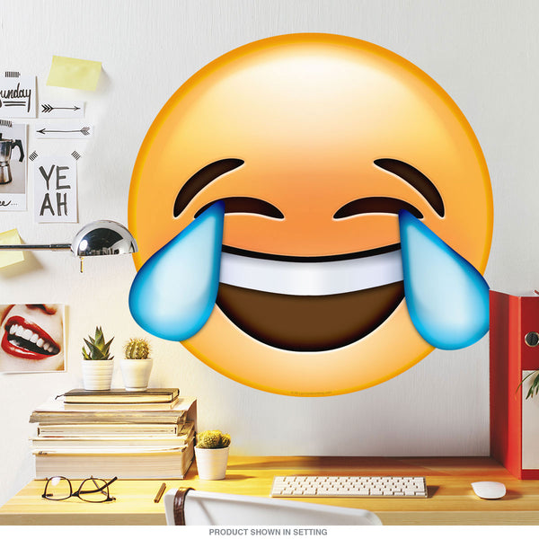 Emoji Smiley Face Tears Of Joy Wall Decal