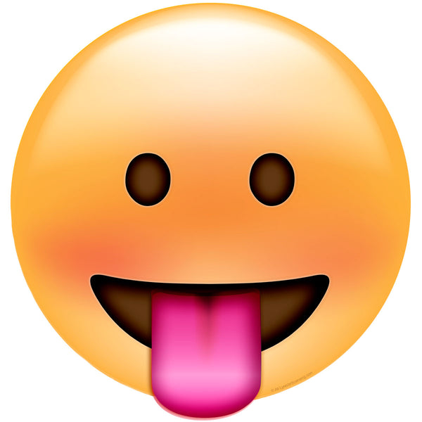 Emoji Smiley Face Stuck Tongue Wall Decal