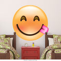 Emoji Tongue Face Happy Eyes Wall Decal