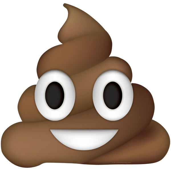 Emoji Smiling Pile Of Poo Wall Decal