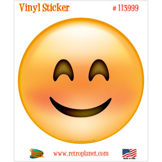 Emoji Smiley Face Happy Eyes Vinyl Sticker