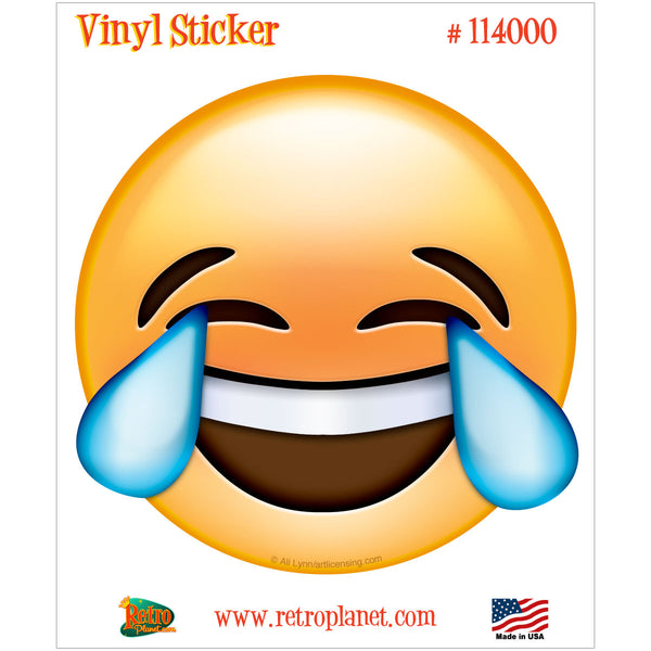 Emoji Smiley Face Tears Of Joy Vinyl Sticker