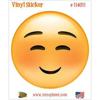 Emoji Smiley Face Squinty Eyes Vinyl Sticker