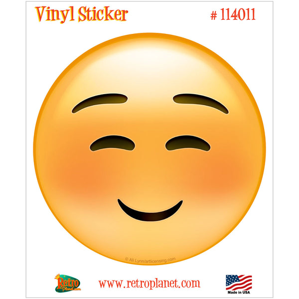 Emoji Smiley Face Squinty Eyes Vinyl Sticker