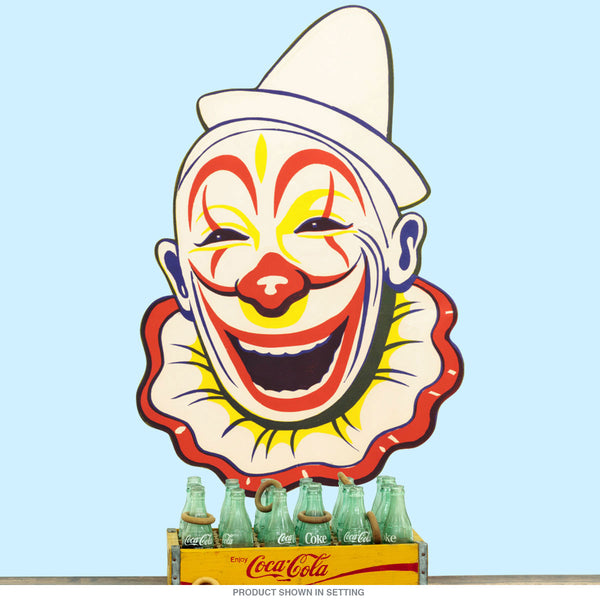 Creepy Clown Face Big Hat Wall Decal