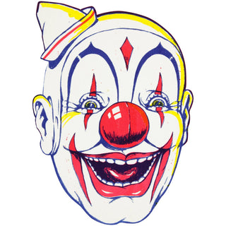 Creepy Clown Face Little Hat Wall Decal