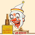 Creepy Clown Face Pointy Hat Wall Decal