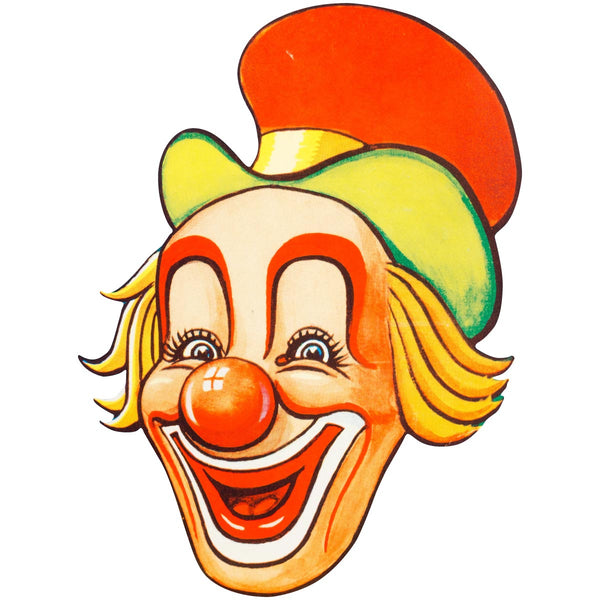 Creepy Clown Face Top Hat Wall Decal