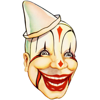 Scary Circus Clown Old Timey Wall Decal