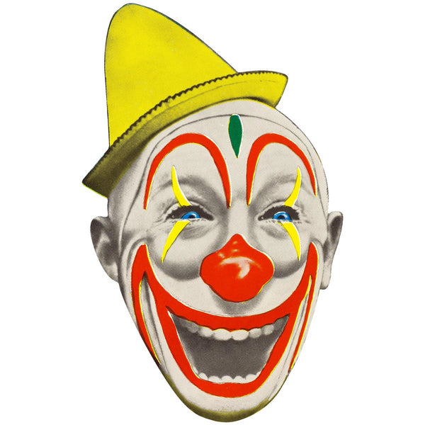 Scary Nose Creepy Circus Clown Wall Decal