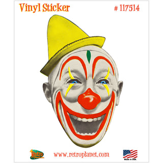 Scary Nose Creepy Circus Clown Vinyl Sticker