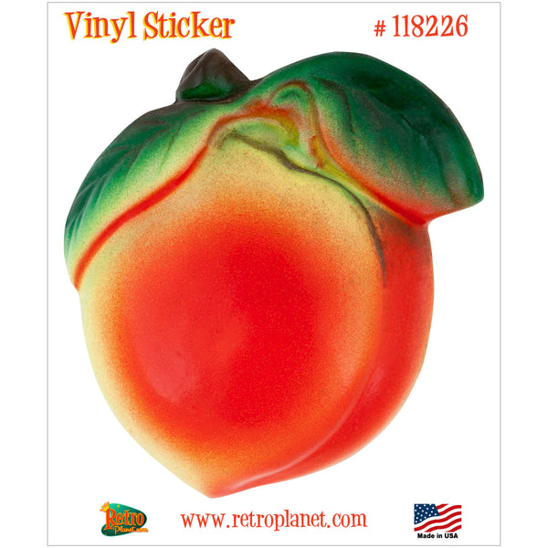 Peach Plaster Fruit Vinyl Sticker Vintage Style