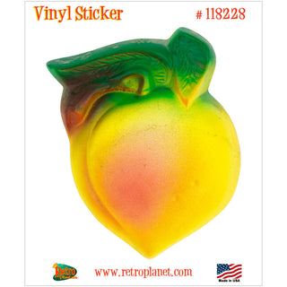 Nectarine Plaster Fruit Vinyl Sticker Vintage Style