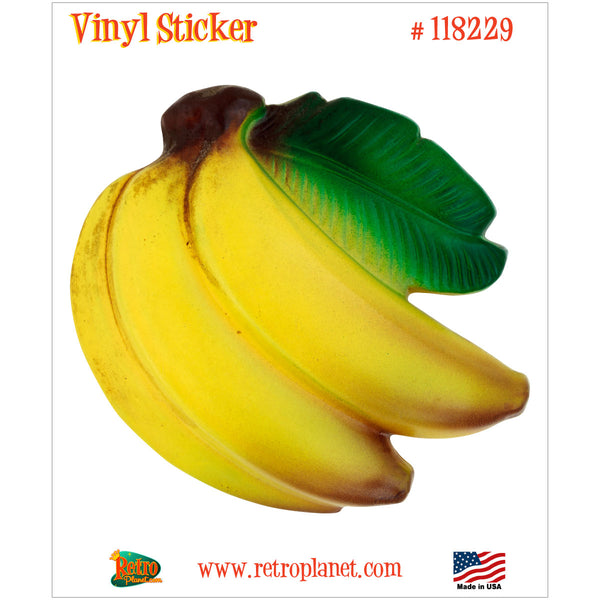 Bananas Plaster Fruit Vinyl Sticker Vintage Style