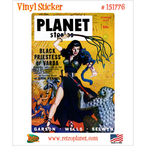Planet Stories Winter 1947 Cover Vinyl Sticker