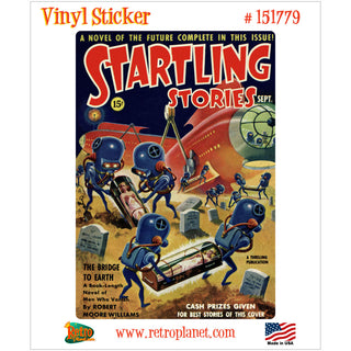 Startling Stories Sept 1939 Cover Vinyl Sticker