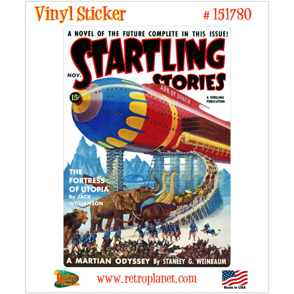Startling Stories Nov 1939 Cover Vinyl Sticker