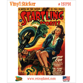 Startling Stories Spring 1944 Cover Vinyl Sticker