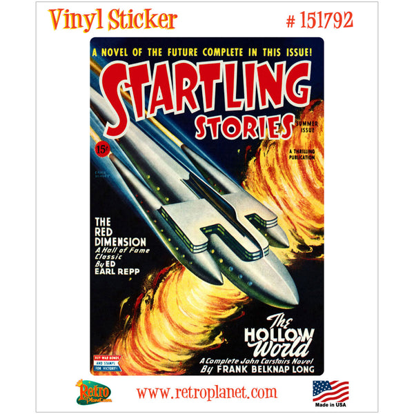 Startling Stories Summer 1945 Cover Vinyl Sticker