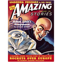 Amazing Stories Rockets Over Europe Wall Decal