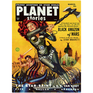 Planet Stories Black Amazon Of Mars Wall Decal