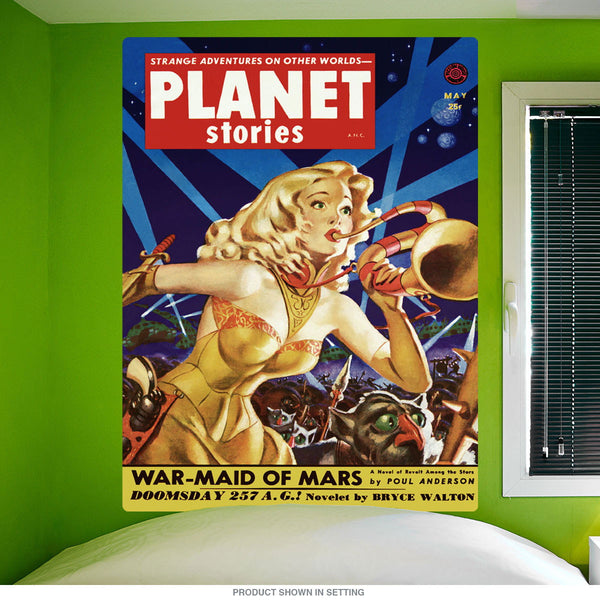 Planet Stories War-Maid Of Mars Wall Decal