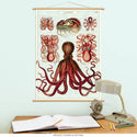 Octopus Octopods Chart Vintage Style Poster