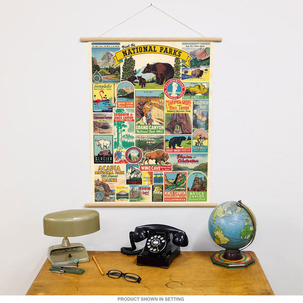 US National Parks Gift Wrap Collage Craft Mod Podge