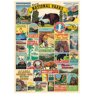 US National Parks Gift Wrap Collage Craft Mod Podge