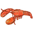 Lobster Large Metal Sign Wood Look Cut Out