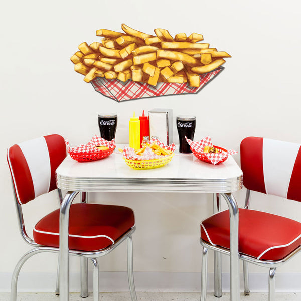 French Fries Diner Food Large Metal Sign Cut Out