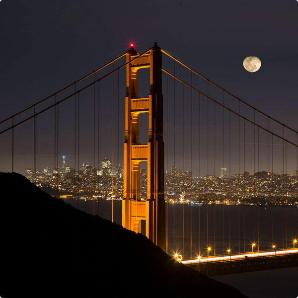 Golden Gate Bridge California Moon Wall Decal