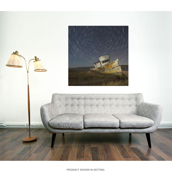Beached Boat Point Reyes California Wall Decal