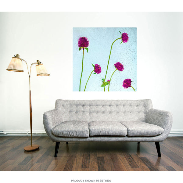 Dried Purple Flowers Nature Wall Decal