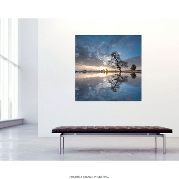 Lonely Tree Sunset Reflection Wall Decal
