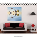 Hot Air Balloons Sunset Reflection Wall Decal