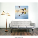 Hot Air Balloons Sunset Reflection Wall Decal