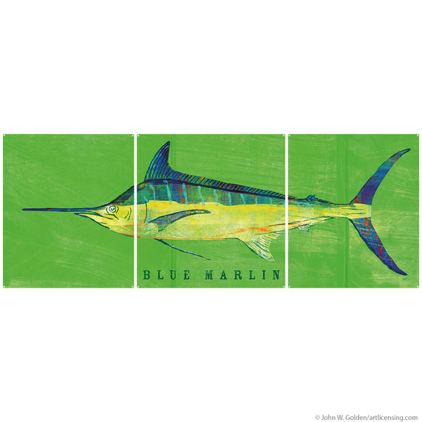 Blue Marlin Saltwater Fish Large Metal Signs