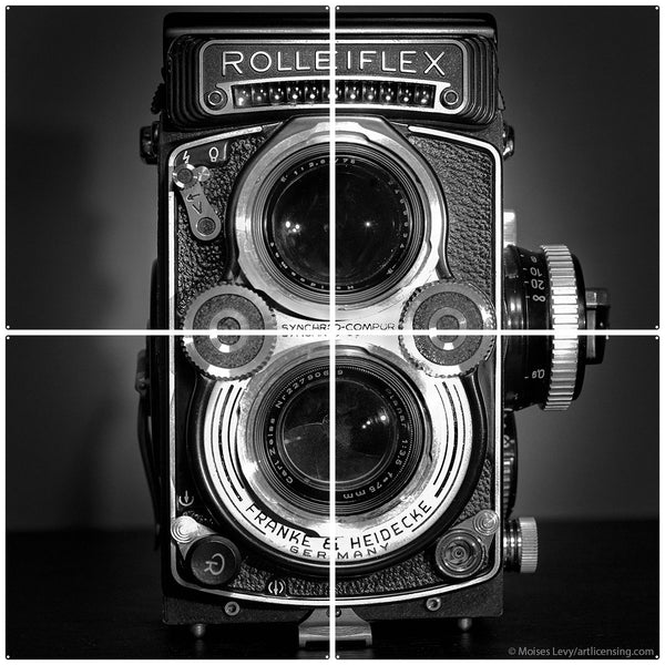 Rolleiflex 1620 German Camera Quadriptych Metal Wall Art