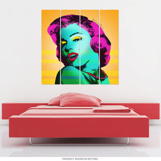 Marilyn Monroe Pop Art Quadriptych Metal Wall Art