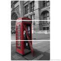 Red Telephone Booth Box London Large Metal Signs