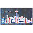 Seattle WA Skyline License Plate Style Large Metal Signs