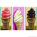 Soft Serve Ice Cream Cones Large Metal Signs Pop Art