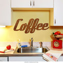 Coffee Word Rusted Look Large Cut Out Sign 36 In