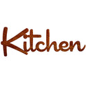 Kitchen Word Rusted Look Large Cut Out Sign 36 In