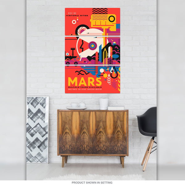 Mars Historic Sites Space Travel Large Metal Signs
