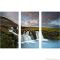 Waterfalls Snaefellsnes Iceland Large Metal Signs
