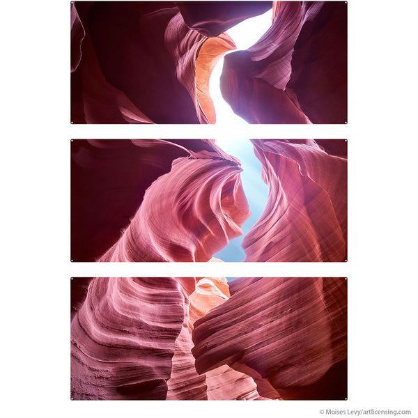 Red Rocks Canyon Swirl Large Metal Signs