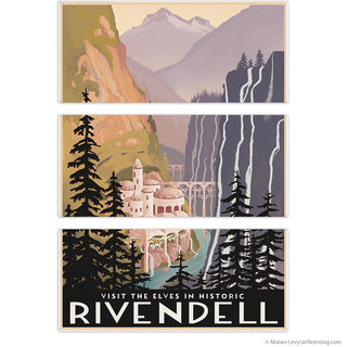 Rivendell Lord of the Rings LOTR Large Metal Signs